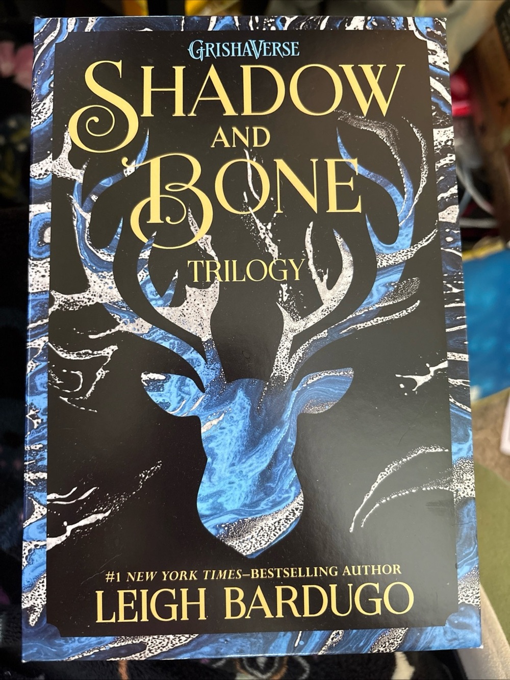 Shadow and Bone Trilogy by Leigh Bardugo - Blue & Black Hardcover Box Set